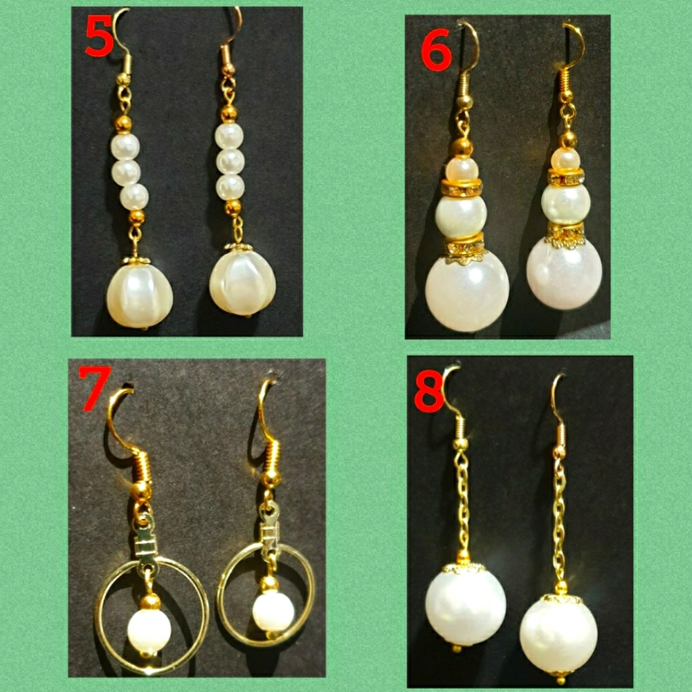 Handmade Pearl earring $10/2